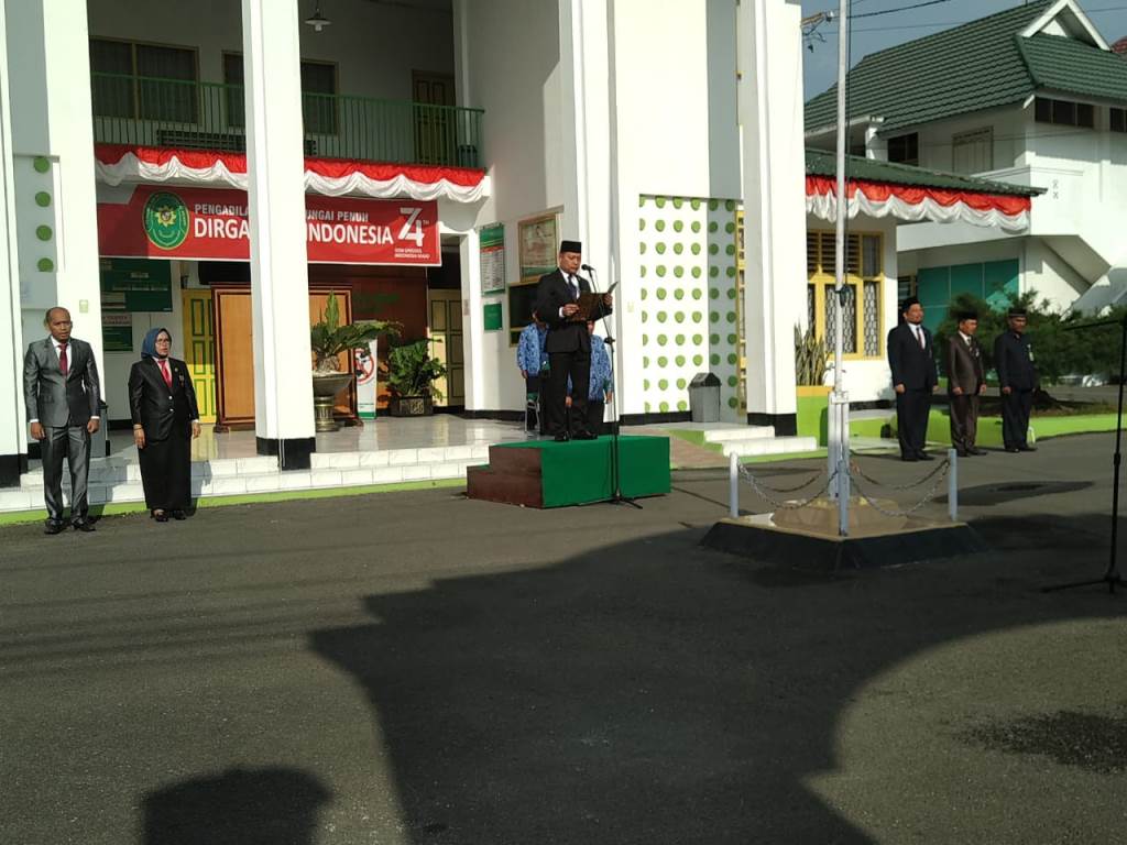 Upacara Dalam Rangka HUT Kemerdekaan RI ke 74